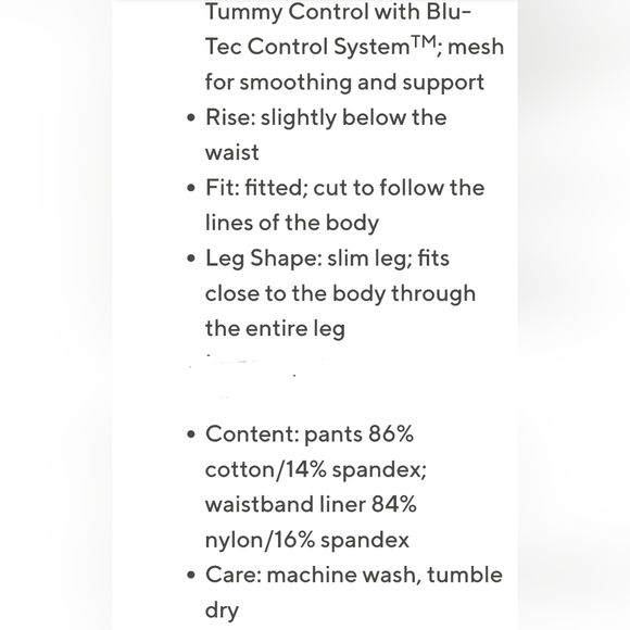 QVC WOMAN W CONTROL PETITE SUEDE LIKE STRETCHY PONTE PANTS. SEE MEASUREMENTS 👀 - Picture 3 of 13